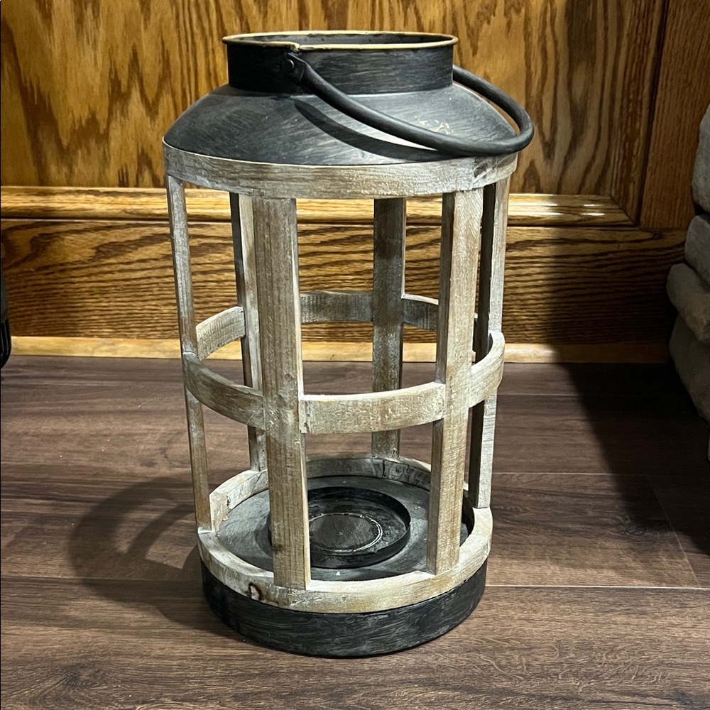 Rustic Black and Brown Lantern